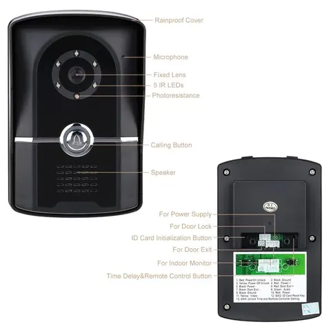 Domofon Wideofon Wizjer 7 cali Kkmoon S586-EU