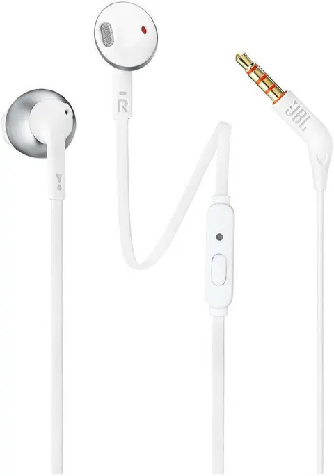 Słuchawki przewodowe JBL by Harman T205 Białe