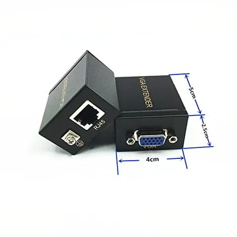 Extender VGA 60 m Audio Video Splitter RJ45 60m CAT-5e/6 ekran