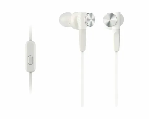 Słuchawki przewodowe dokanałowe Sony MDR-XB50AP białe