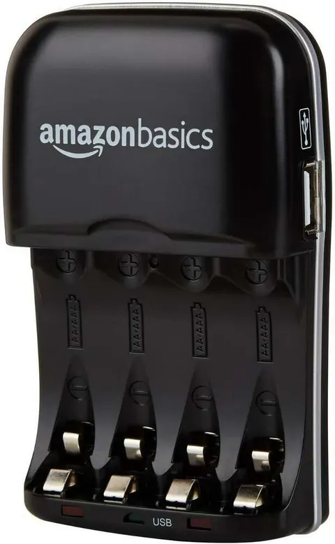 Ładowarka baterii AmazonBasics B00TS19BUW 2-4 sloty