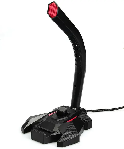 Mikrofon gamingowy do komputera AmazonBasics PBH czerwony