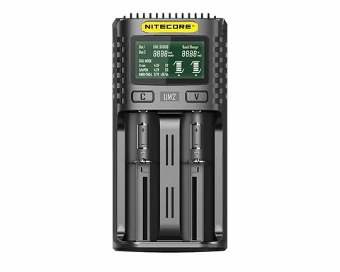 Ładowarka NiteCore UM2 Li-Ion Ni-MH Ni-Cd 26650 18650