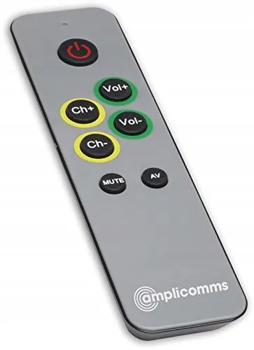 Oryginalny pilot Amplicomms ER-100 do telewizora dla seniora