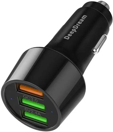 Ładowarka samochodowa 3-portowa USB DeepDream C330W