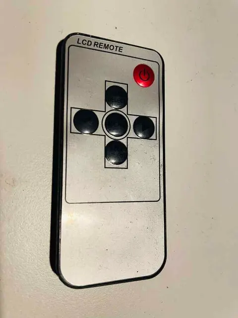 Pilot do sterowania LCD remote control szary