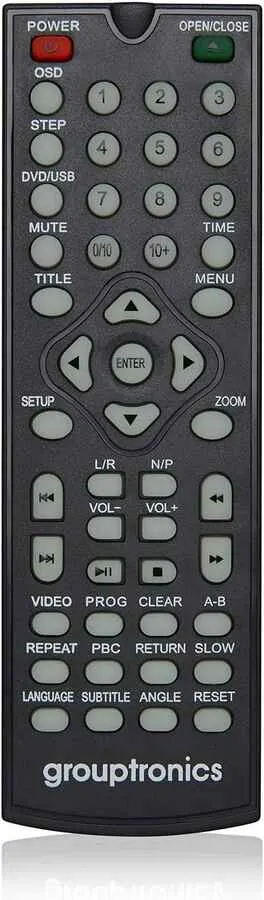 Oryginalny pilot do odtwarzacza DVD Grouptronics GTDVD-1000