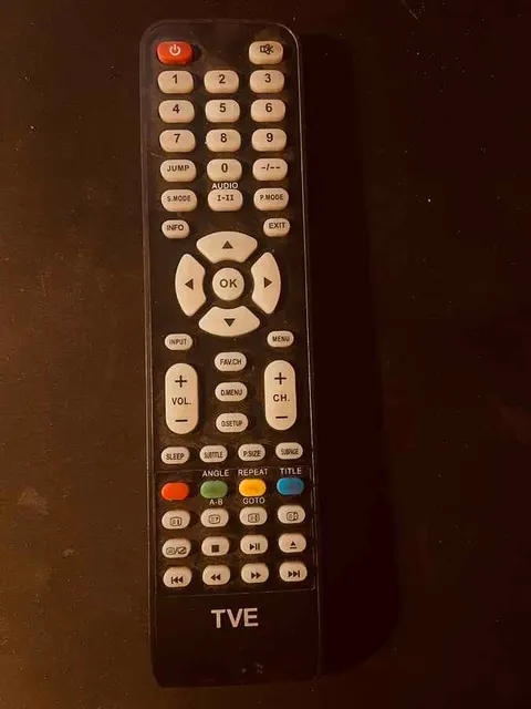 Oryginalny pilot do telewizorów TVE czarny