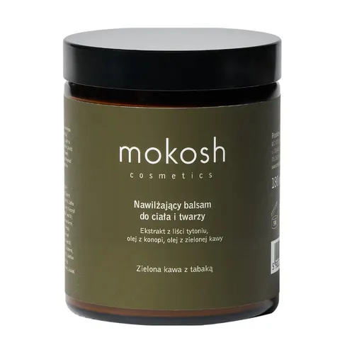 Mokosh Nawilżający balsam do twarzy i ciała Zielona kawa z tabaką 180ml