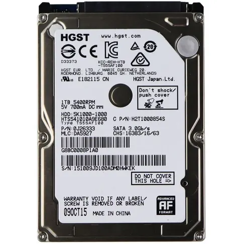 Dysk wewnętrzny HDD HGST Travelstar 1TB 2,5" SATA III