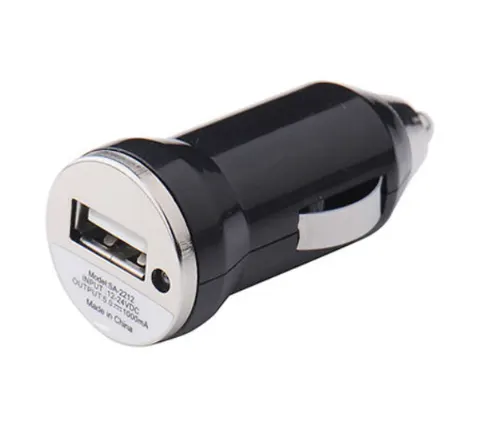 Ładowarka samochodowa USB 5V 1000mA JN-121 czarny