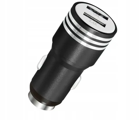Ładowarka samochodowa 2-porty USB 2,4A 1A