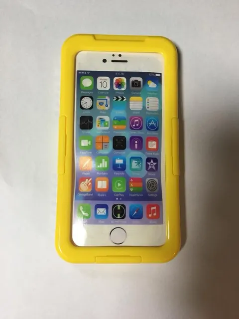 Wodoszczelne i wodoodporne etui do iPhone 6S żółty