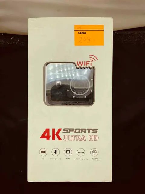 Kamera sportowa wideorejestrator 4K UltraHD 20MP Wide