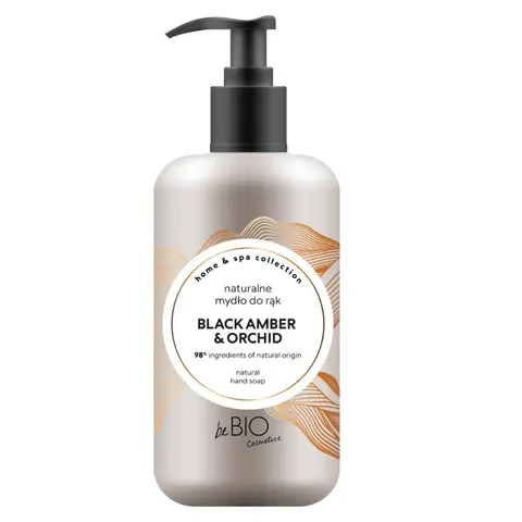 Be Bio Active Cosmetiqs Mind Network Inspire Sp. z o.o. Sp.k. - Home & Spa Collection naturalne mydło do rąk w płynie Black Amber & Orchid 300ml