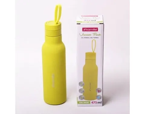 Termos ze stali nierdzewnej Kamille (475ml) żółty