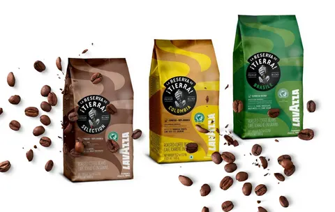 Zestaw: Lavazza TIERRA - kawa ziarnista 1kg