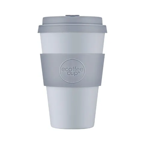 Kubek na wynos Ecoffee Cup Solid Colours Glittertind 400ml - Srebrny
