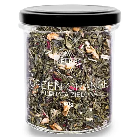 Herbata zielona Krupiec Green Orange 60g