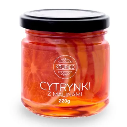 Cytryna w zalewie z malinami Krupiec 220g