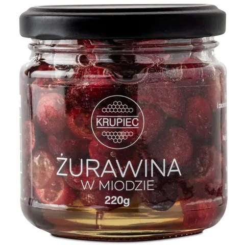 Żurawina w miodzie Krupiec 220g