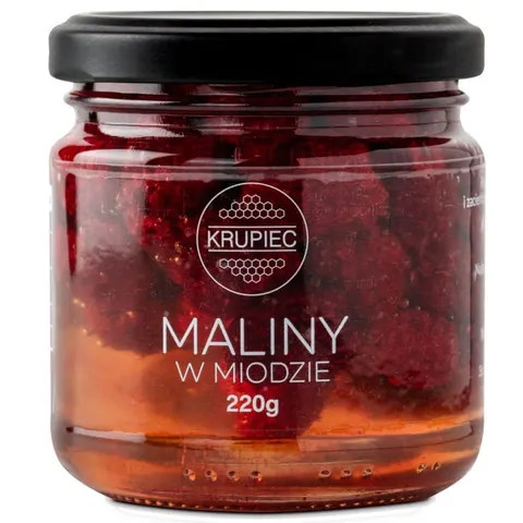 Maliny w miodzie Krupiec 220g