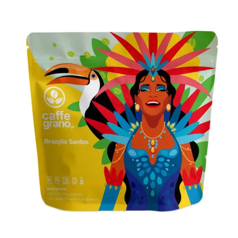Caffe Grano Brazylia Santos FILTR Kawa ziarnista 250g