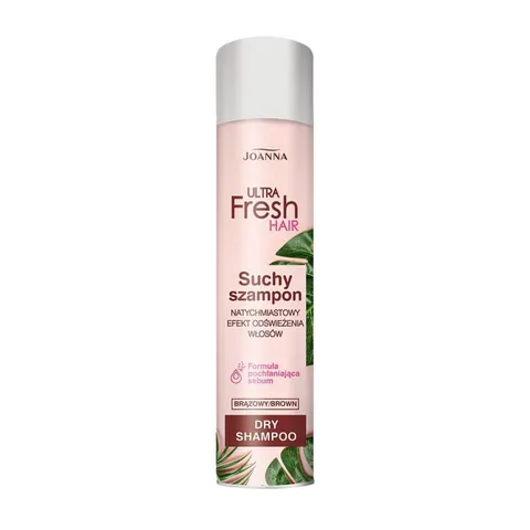 JOANNA ULTRA FRESH Suchy szampon do włosów BROWN, 200 ml