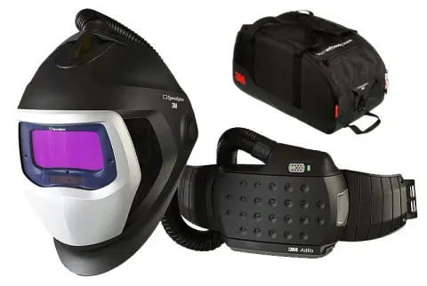Przyłbica spawalnicza Speedglas 3M 9100 X Air SW samościemniająca - szybki boczne + Adflo + Torba