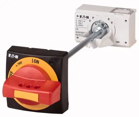 Napęd drzwiowy czerwono-żółty z blokadą, NZM1-XTVDVR; 260178, EATON ELECTRIC