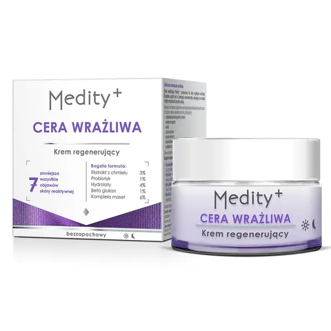 Medity+ Cera Wrażliwa krem regenerujący do twarzy - 50ml