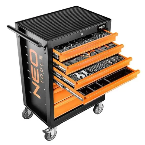 Szafka warsztatowa NEO TOOLS 7 szuflad 129 elementów 84-222+G