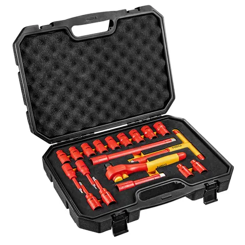 Klucze nasadowe NEO TOOLS 1000 V 19 szt. 01-306