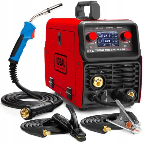 Spawarka Migomat Ideal Tecno MIG 210 Pulse LCD Synergic