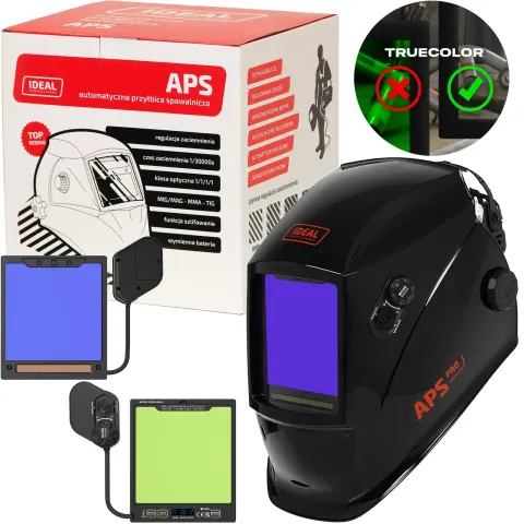IDEAL APS Pro X99CD BLACK - automatyczna przyłbica spawalnicza