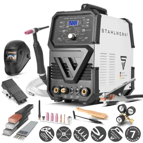 Stahlwerk AC/DC TIG 200 Puls Pro | Spawarka do aluminium | 7 lat gwarancji