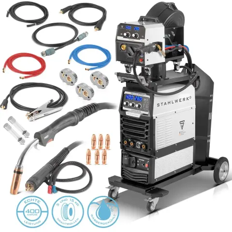 Spawarka 3w1 Stahlwerk MIG MAG 400 Pro 400V 400A Synergia MMA TIG Lift