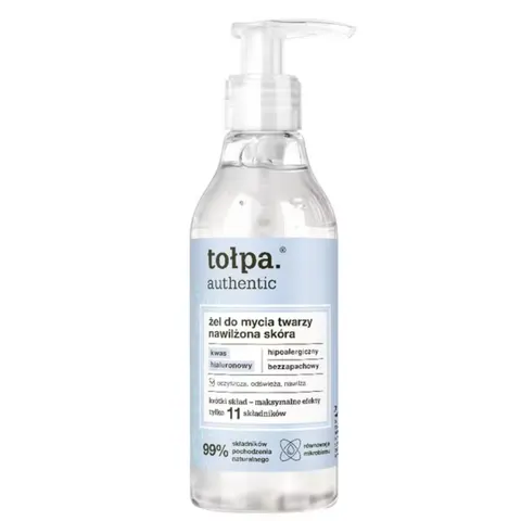 TOŁPA AUTHENTIC.NAWILŻONA SKÓRA ŻEL DO MYCIA TWARZY 195ML