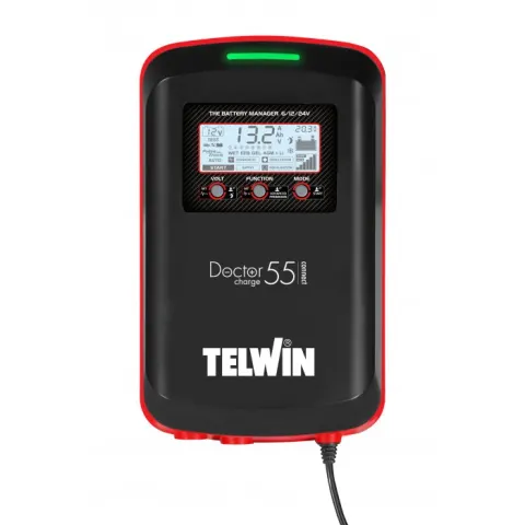 Prostownik elektroniczny Doctor Charge 55 Connect 6/12/24V - Telwin
