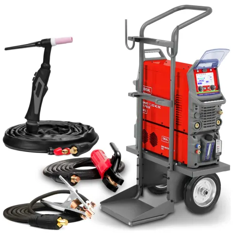 Spawarka Ideal Expert TIG 222 AC/DC PFC Pulse Pro 5 LCD W z Chłodnicą