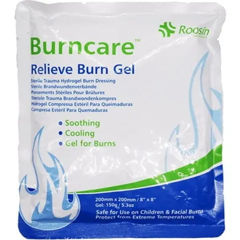 Opatrunek hydrożelowy Roosin Burncare 20x20 cm
