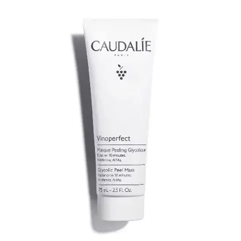 CAUDALIE VINOPERFECT Glikolowa maseczka peelingująca do twarzy z kwasem AHA 75 ml