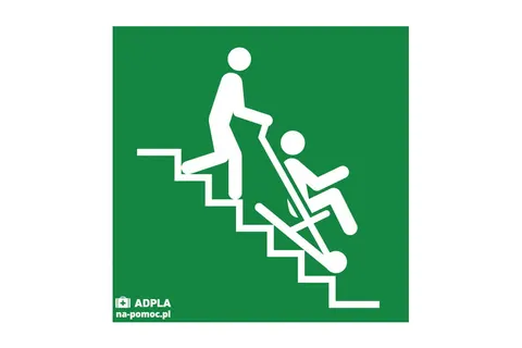 Znak krzesło ewakuacyjne