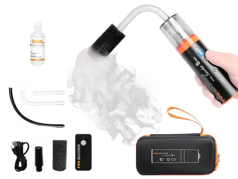 Generator dymu Lensgo Smoke S Mini + płyn 60ml + Walizka