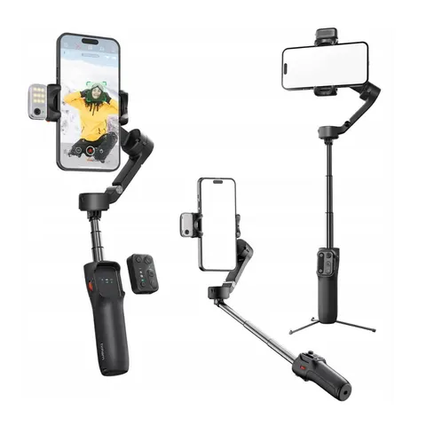 Gimbal Stabilizator Hohem iSteady V3 Lampa LED Pilot Selfie Stick Telefon