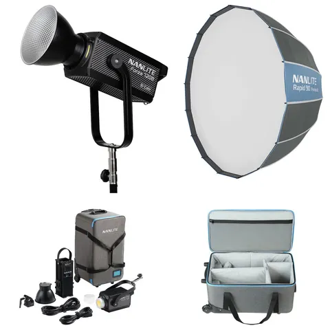 Lampa Nanlite Forza 720B Bi-Color + Walizka + Softbox Nanlite
