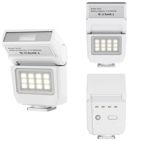 Lampa błyskowa Ulanzi SL03 GN8 Stopka ISO Biała