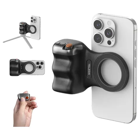 Fotograficzny Uchwyt do Vlogowania Grip MagSafe Pilot Telesin Czarny