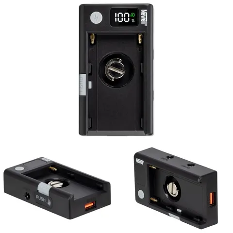 Adapter Zasilania Newell Baterii NP-F Powerbank USB-C PD DC 12V LCD Rig