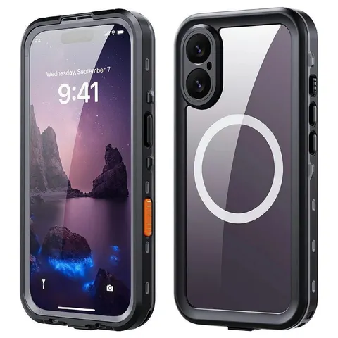 Futerał do iPhone 17 wodoodporny Shellbox zgodny z MagSafe czarny